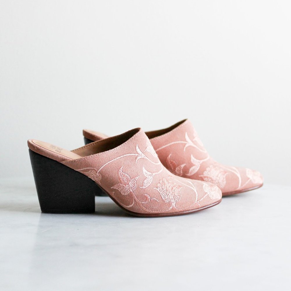 NEW Anthropologie Huma Blanco Blush Mule